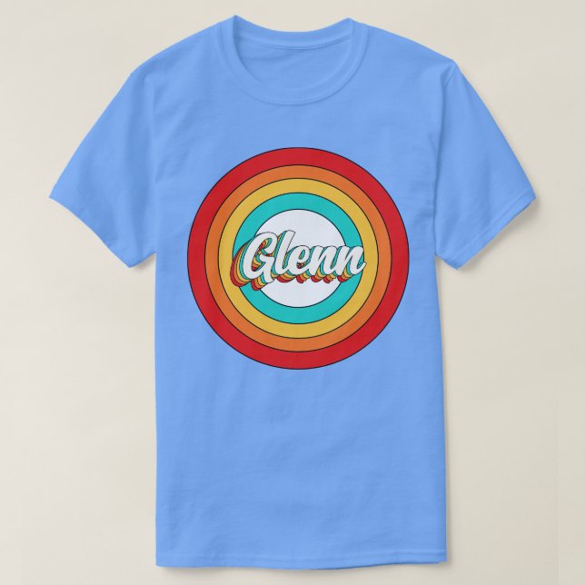 T-shirt Glenn Nom Chemise Vintage Glenn Circle (Design devant)