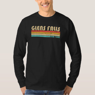 T-shirt Glens Falls Ny New York Funny City Home Roots Retr