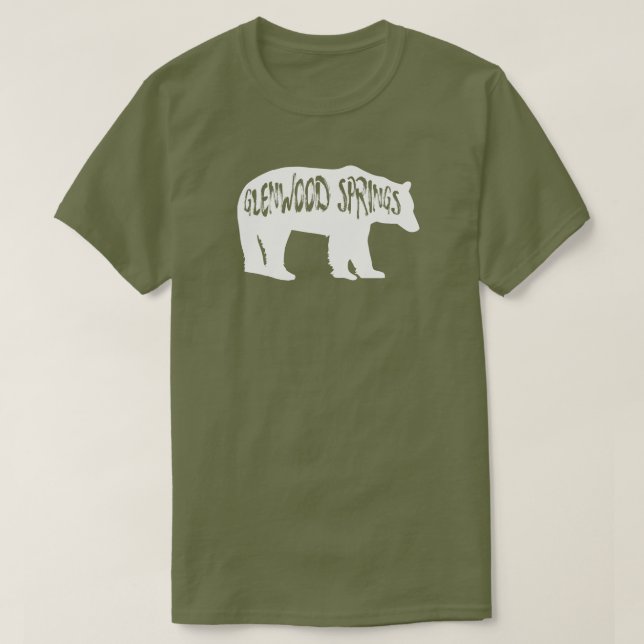 T-shirt Glenwood Springs Colorado Bear (Design devant)