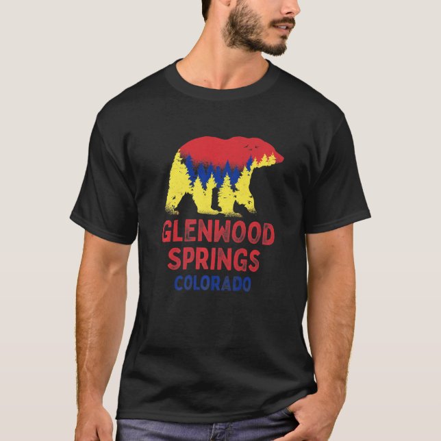 T-shirt Glenwood Springs Colorado Rocky Mountains Co Mount (Devant)