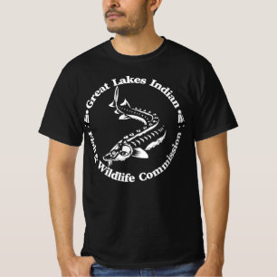 T-shirt GLI-FWC - Logo de l'esturgeon du lac tribal - T-sh