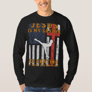 T-shirt Glide de foi : Jésus est mon Sauveur, le patinage
