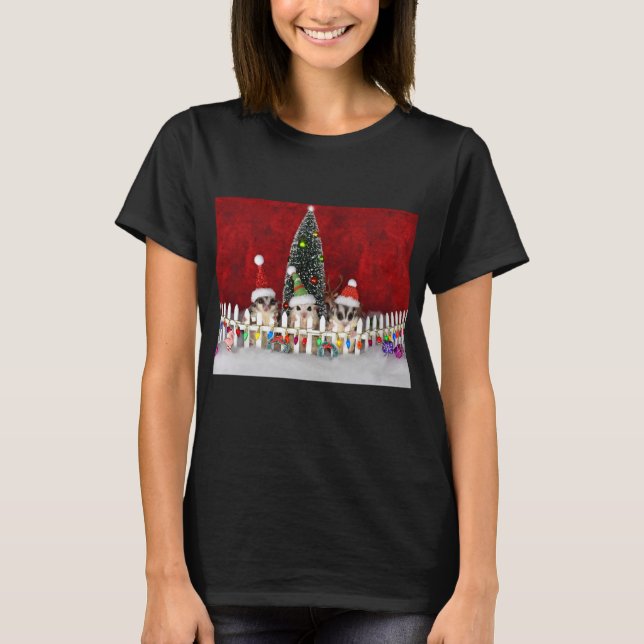 T-shirt Glider de sucre de Noël (Devant)