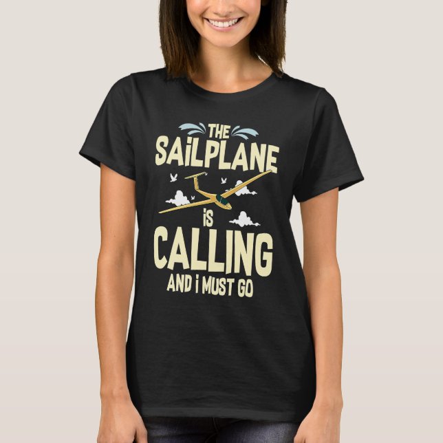 T-shirt Glider Plane Pilot Flying Sailplane Training Fligh (Devant)