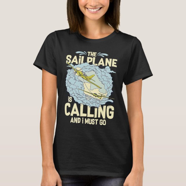 T-shirt Glider Plane Pilot Flying Sailplane Training Fligh (Devant)
