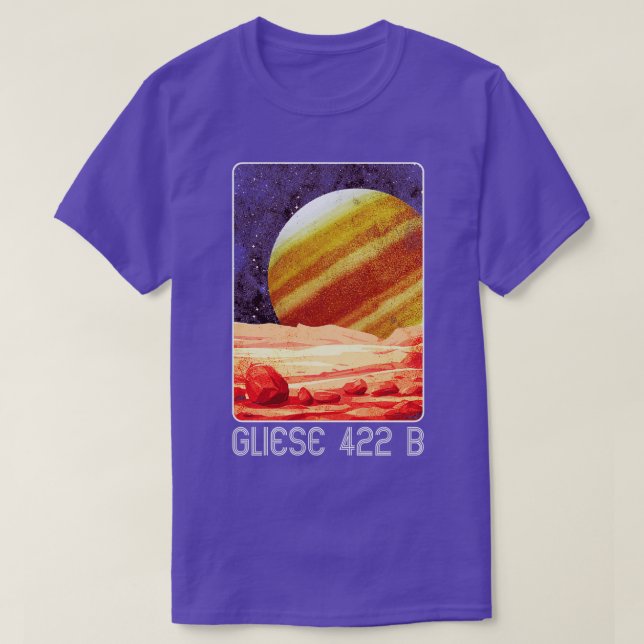 T-shirt Gliese 422 b Exoplanet Planet (Design devant)