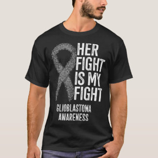 T-shirt Glioblastoma Multiforme Son Combat Est Mon Combat