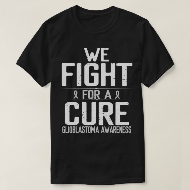 T-shirt Glioblastoma Sensibilisation Combattre Cure Cervea (Design devant)