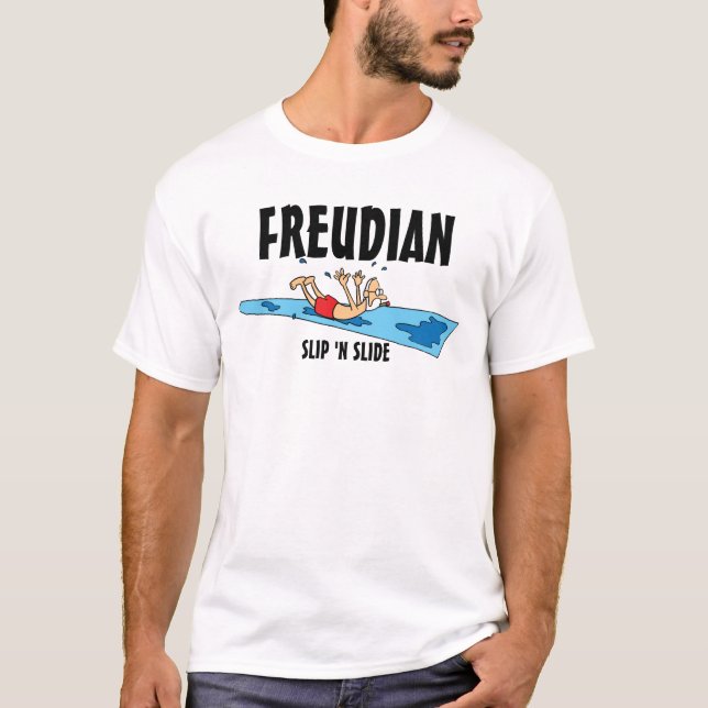 T-shirt Glissade freudienne drôle (Devant)