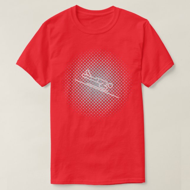 T-shirt glissant squelette (Design devant)