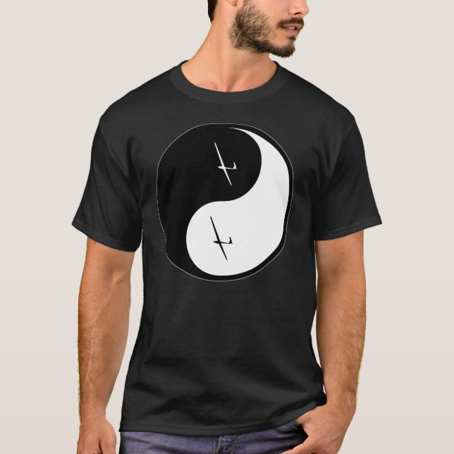 T-shirt Glissement de Yin Yang (Devant)