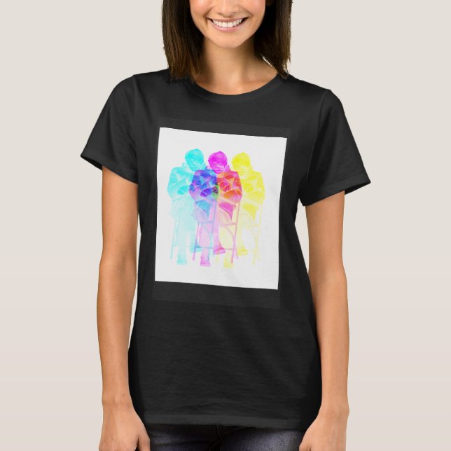 T-shirt Glitch Bernie u2013 Mème Bernie Sanders (Devant)