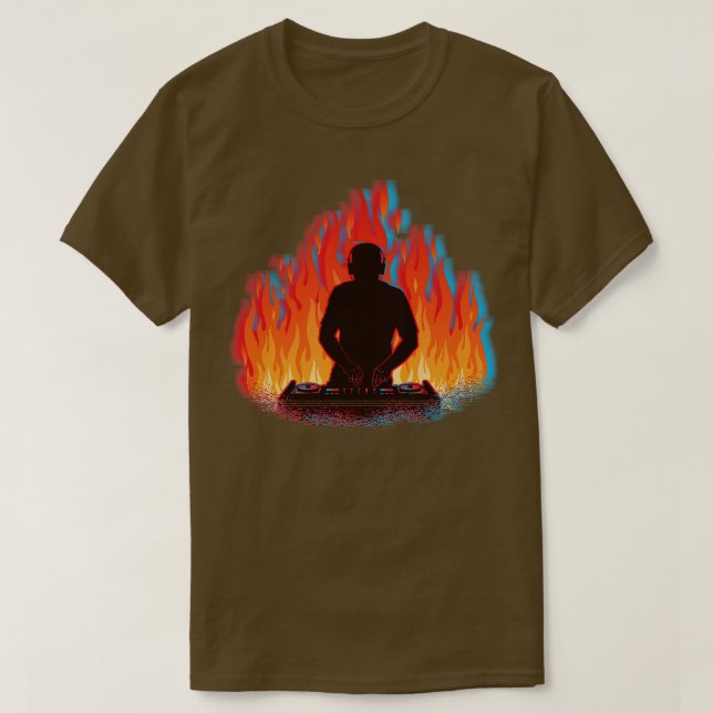 T-shirt Glitch DJ EDM Trance Electronic Trance Music Beats (Design devant)