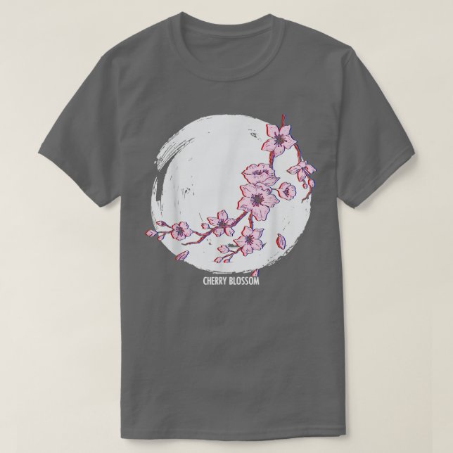 T-shirt Glitch en fleur de cerisier pour Otaku Manga Rea J (Design devant)