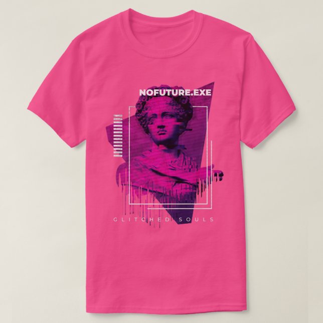 T-shirt Glitch Greek Myths Gods & Goddesses Statue Greece  (Design devant)