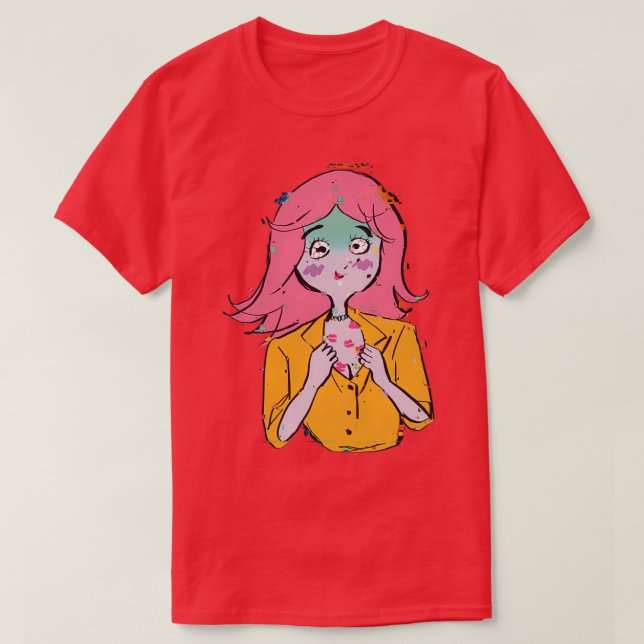 T-shirt Glitch Love (Design devant)