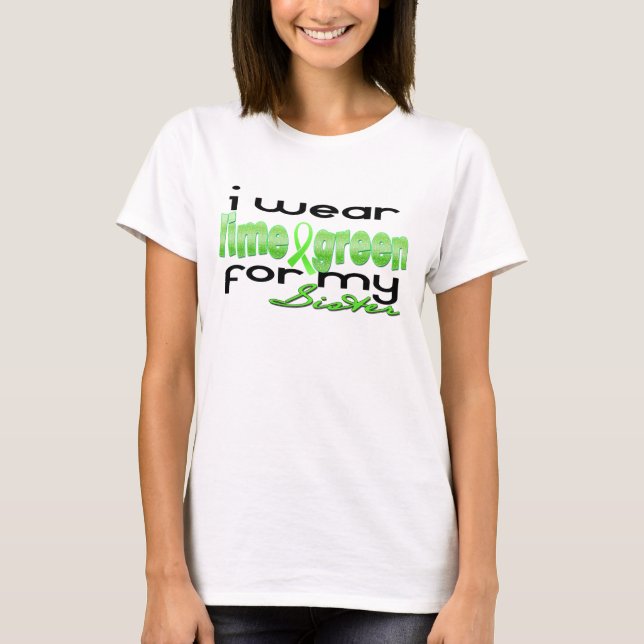 T-shirt Glitter_green_sis (Devant)