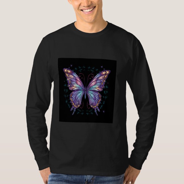 T-shirt Glittering butterfly (Devant)