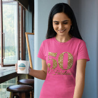 Glittery Gold 50 & Fabuleux rose