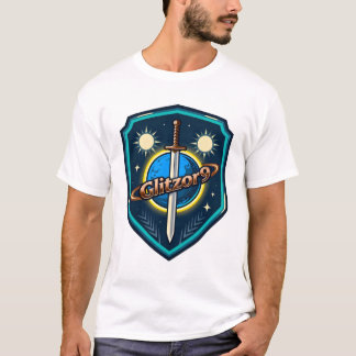 T-shirt Glitzor9 Chemise à l'emblème «Bouclier des soleils
