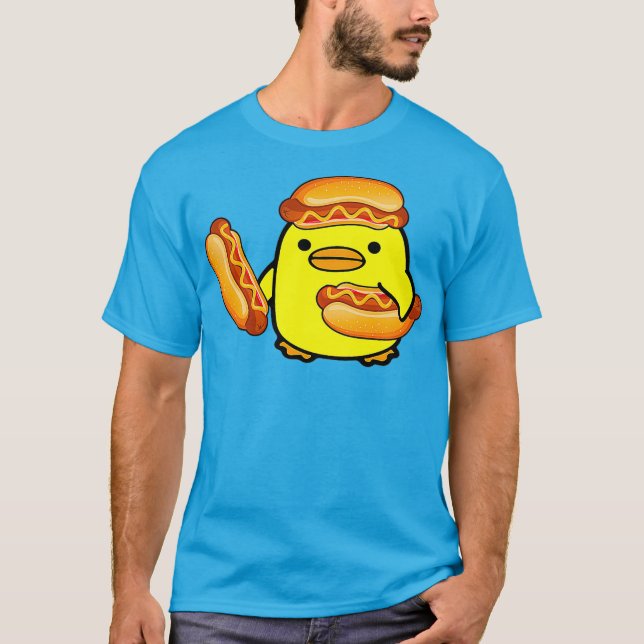 T-shirt Glizzy Gladiator Duck Hotdog mème (Devant)