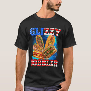 T-shirt Glizzy Gobbler Drôle Hotdog 4 Juillet Bbq Patrio
