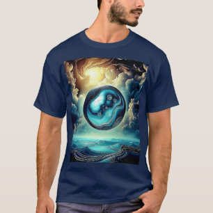 T-shirt Globe Abstrait