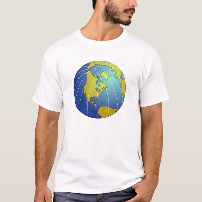 T-shirt Globe de la terre (Devant)