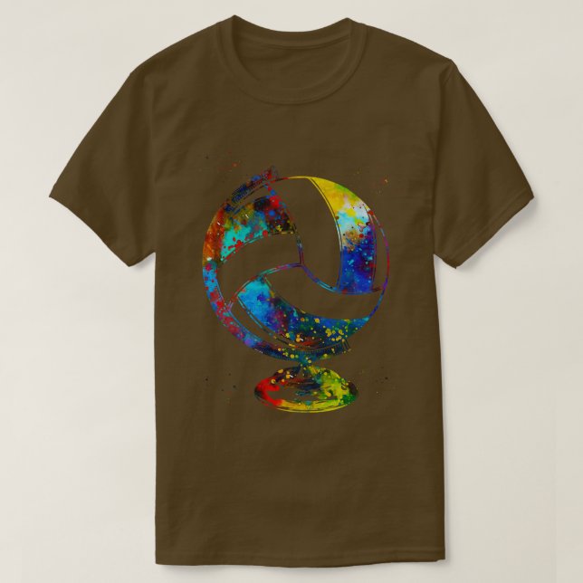 T-shirt Globe de volley-ball 1 (Design devant)