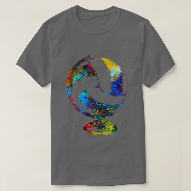 T-shirt Globe de volley-ball 1 (Design devant)