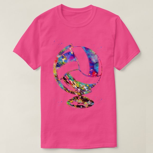 T-shirt Globe de volley-ball 2 (Design devant)