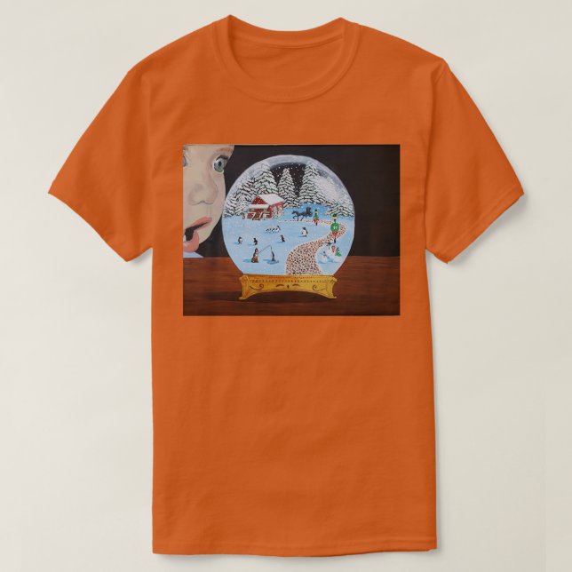 T-shirt Globe des neiges (Design devant)