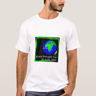 T-shirt Globe - monde réfugié jour rassemblement 16-22