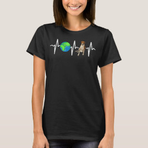 T-shirt Globe Planet Earth Français Foxhound Heartbeat Chi