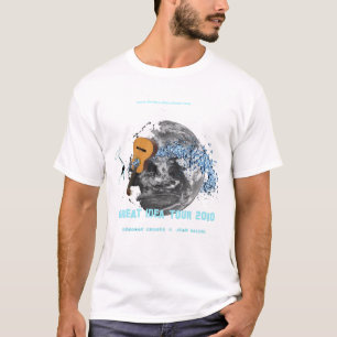 T-shirt Globe polychrome de visite de grande idée