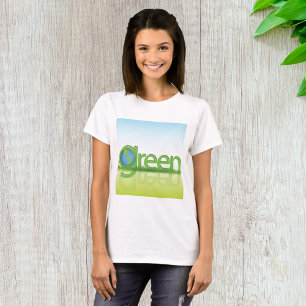 T-shirt Globe Terre Verte Éco-Amical Nature