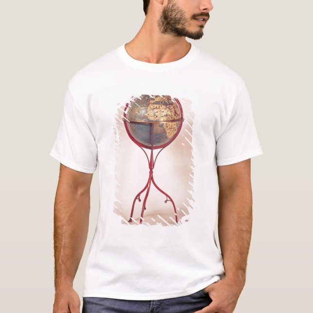 T-shirt Globe terrestre, montrant l'Océan Indien (Devant)