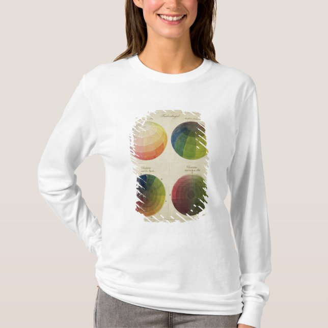T-shirt Globes de couleur pour le cuivre (Devant)