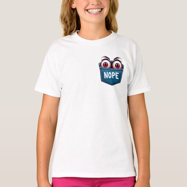 T-shirt Globes oculaires sur poche (Devant)