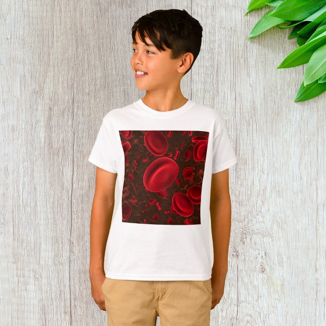 T-shirt Globules Rouges Microscopiques (Créateur téléchargé)