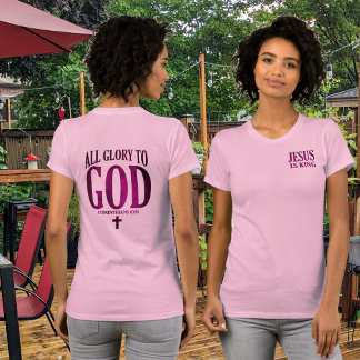 T-shirt Gloire à Dieu chrétien