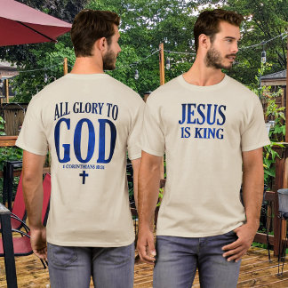 T-shirt Gloire à Dieu chrétien