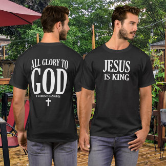 T-shirt Gloire à Dieu chrétien