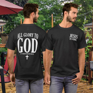 T-shirt Gloire à Dieu chrétien