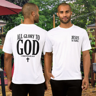 T-shirt Gloire à Dieu chrétien