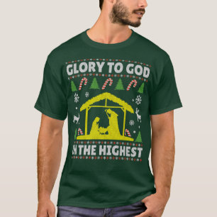 T-shirt Gloire À Dieu Dans La Plus Haute Chrétienté Chréti
