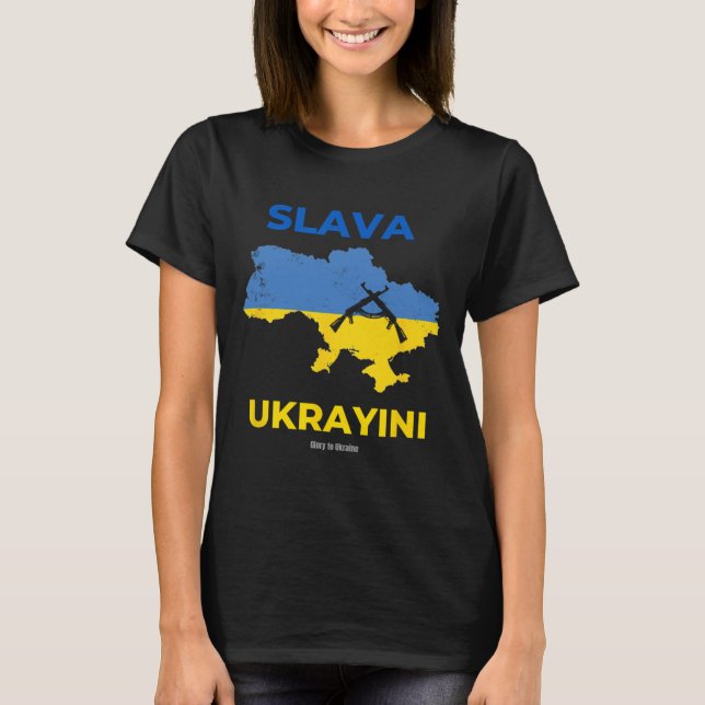 T-shirt Gloire à l'Ukraine (Devant)