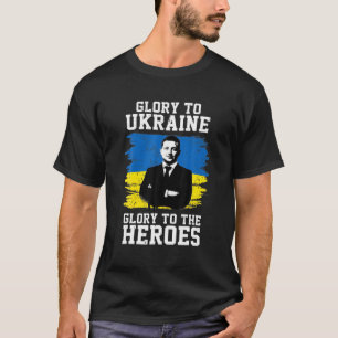 T-shirt Gloire À L'Ukraine Gloire Aux Héros Volodymyr Zel