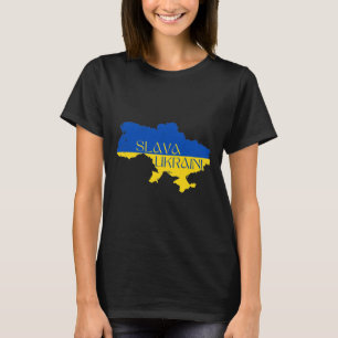 T-shirt Gloire à l'Ukraine Slava Ukraini Soutenez l'Ukrain