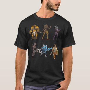 T-shirt Gloomhaven Starter Caractères Pixel Design - Carte